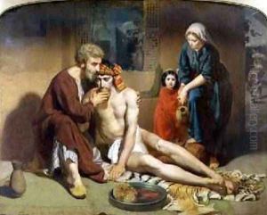 The Good Samaritan 1857 by Phillip Richard Morris