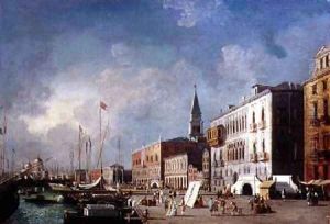 View of the Doges Palace and the Bacino di San Marco by Giovanni Migliara