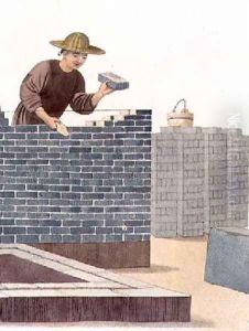 A Bricklayer plate 29 from The Costume of China by Major George Henry Mason