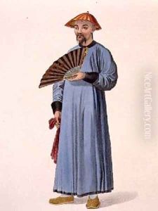 A Mandarin in his Summer Dress plate 31 from The Costume of China by Major George Henry Mason