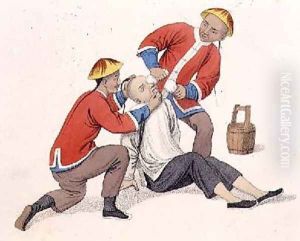 Burning a Mans Eyes with Lime by Major George Henry Mason