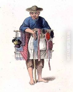 A Pedlar plate 17 from The Costume of China by Major George Henry Mason