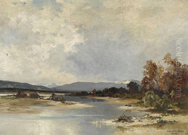 Isarlandschaft Bei Lenggries - view 1