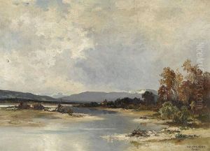 Isarlandschaft Bei Lenggries