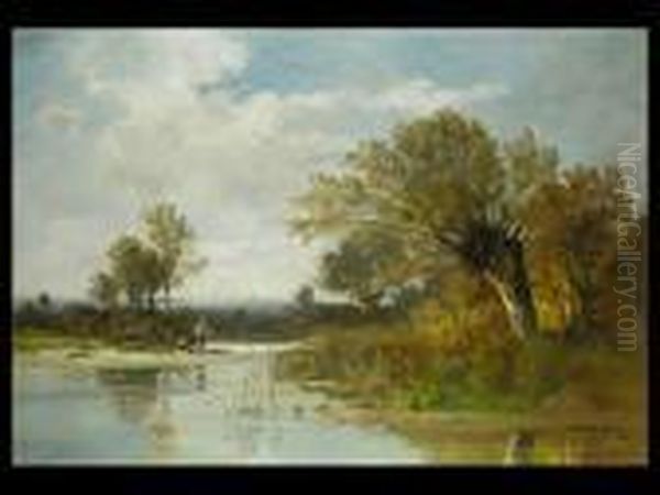 Angler Am Fluss - view 1