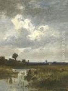 Moorlandschaft. by Fritz Halberg-Krauss