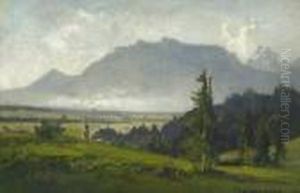 Blick Auf Oberaudorf. Blick Auf Oberaudorf.