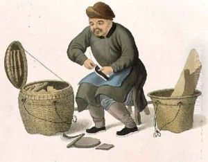 A Shoemaker plate 47 from The Costumes of China