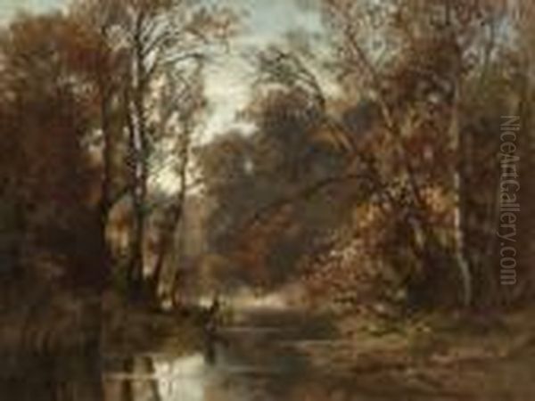Bachlauf Im Herbstwald. - view 1