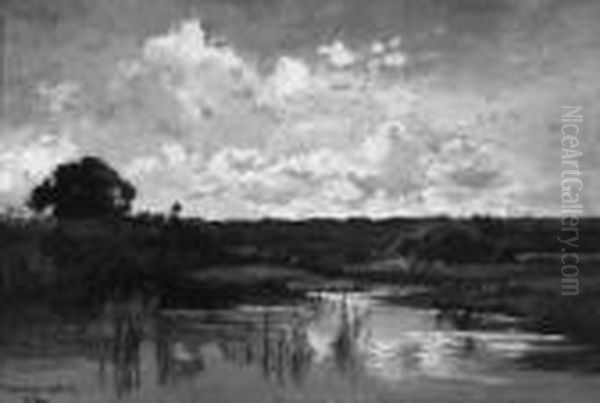 "moorlandschaft". Sign. Und Bez. Munchen - view 1