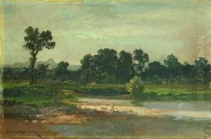 Voralpenlandschaft by Fritz Halberg-Krauss