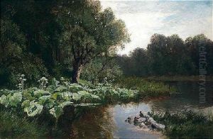 Flusslandschaft by Fritz Halberg-Krauss