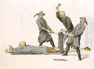 The Rack plate 9 from The Punishments of China by Major George Henry Mason