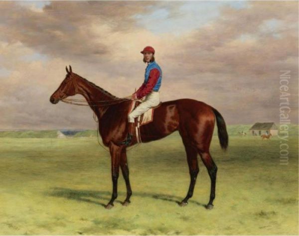 The Rev. John William King's (mr. Launde's) Bay Filly Agility Withjockey Up At Newmarket - view 1