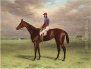 The Rev. John William King's (mr Launde's) Bay Filly
Agility
With Jockey Up At Newmarket by Harry Hall