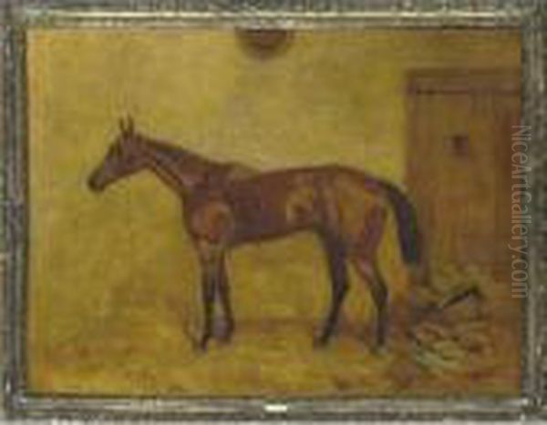 Mr. James R. Keene's Foxhall In A Stable - view 1