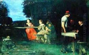 A Roman Scene 1871 by Hans von Marees