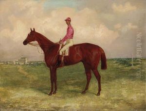Hermit, A Chestnut Racehorse, With John Daley Up, At Epsom by Harry Hall
