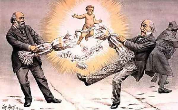 The New Year from St Stephens Review Presentation Cartoon 31 December 1887 - view 1