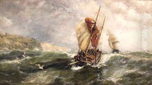 'Running Free From Folkeston Harbour' by Thomas Rose Miles