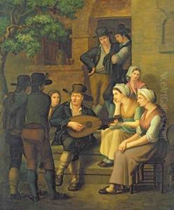 The Blind Singer 1828 by Von M