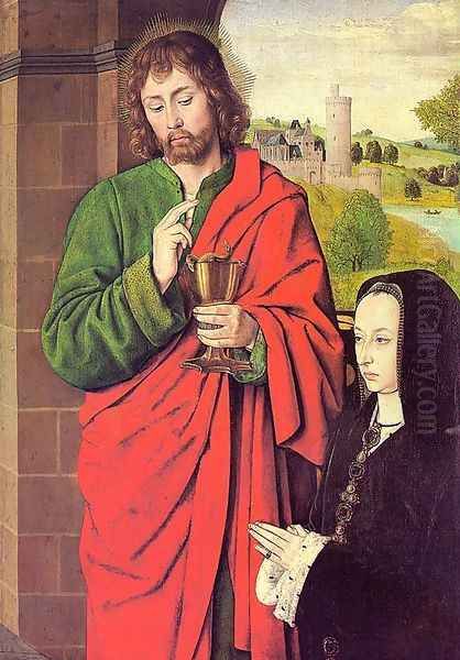 Anne of France- Duchess of Bourbon, Presented by St. John the Evangelist 1492-93 - view 1