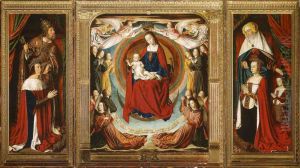 The Moulins Triptych 1498-99 by Master of Moulins (Jean Hey)