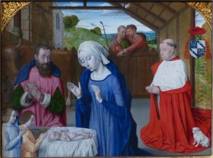 Nativity c. 1480 by Master of Moulins (Jean Hey)