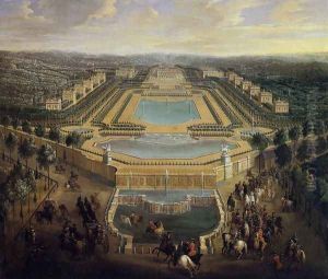 View of the Chateau of Marly 1725 by Pierre-Denis Martin