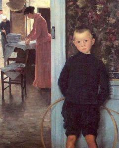 Woman & Child in an Interior (Son of the Artist)