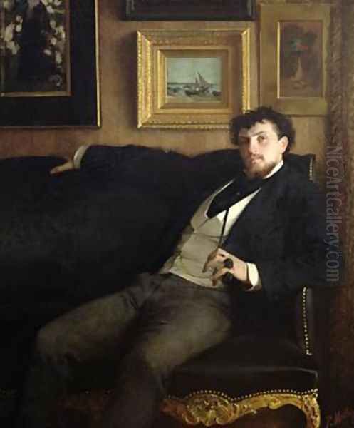 Portrait of Ernest Duez 1843-96 1876 - view 1