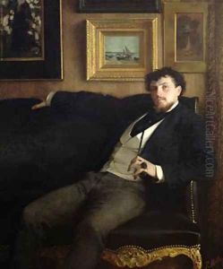 Portrait of Ernest Duez 1843-96 1876