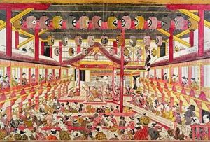 Interior of a kabuki theatre 1745