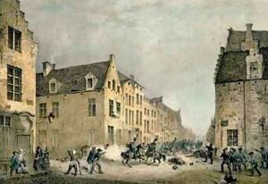 Diversion of a Dutch Division at the Porte de Flandre by Jean-Baptiste Madou