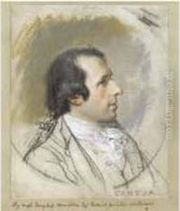 Portrait Of Antonio Canova (1757-1822) by Hugh Douglas Hamilton