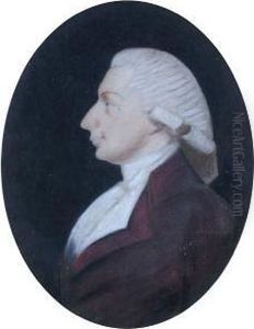 A Portrait Of A Young Gentleman, Thought To Bewarren Hastings, In Profile, Oval