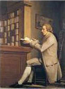 Portrait Of A Gentleman, Said To Be Sir William Hamilton (1730-1803) by Hugh Douglas Hamilton