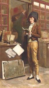At the bookshop by Jean-Baptiste Madou