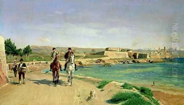 Antibes the Horse Ride 1868 - view 1