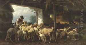 Feeding The Sheep by Christian Friedrich Mali