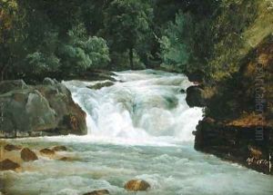 A Waterfall in Upper Bavaria 1830 A Waterfall in Upper Bavaria 1830