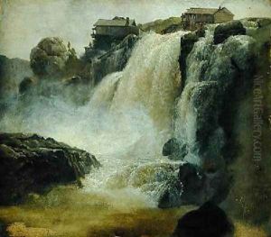 Haugfoss in Norway 1827 by Christian Morgenstern