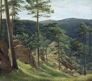 View of Mount Brocken 1829 by Christian Morgenstern