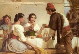 A Welcome Refreshment by Nicolai Wilhelm Marstrand