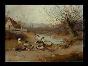 Enten Am Teich by Max I Hanger