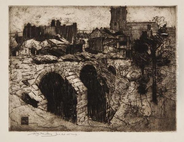 The Bridge At Corfe Castle - view 1