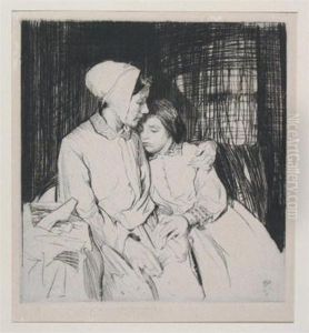 Mother And Daughter by William Lee Hankey