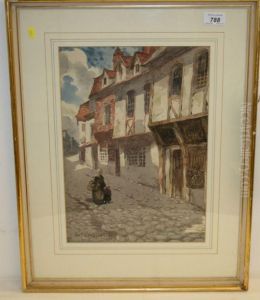 Old Houses, Rouen by William Lee Hankey