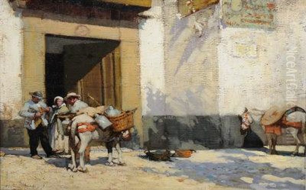 Vendors At A Doorway. - view 1