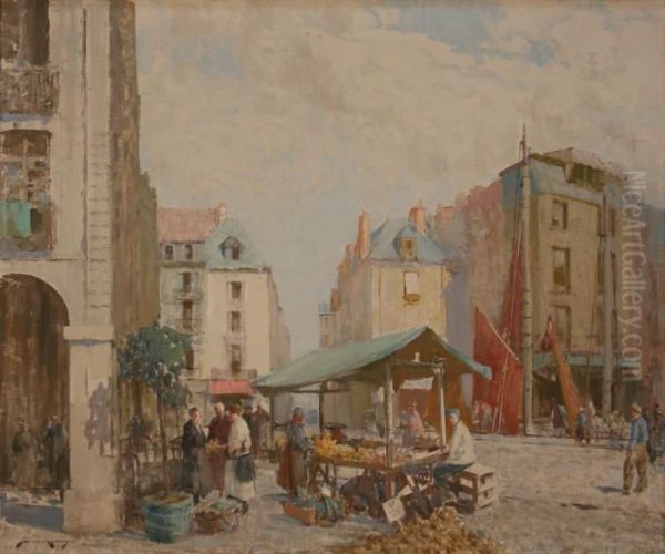 Fruit And Vegetable Stall, Dieppe - view 1